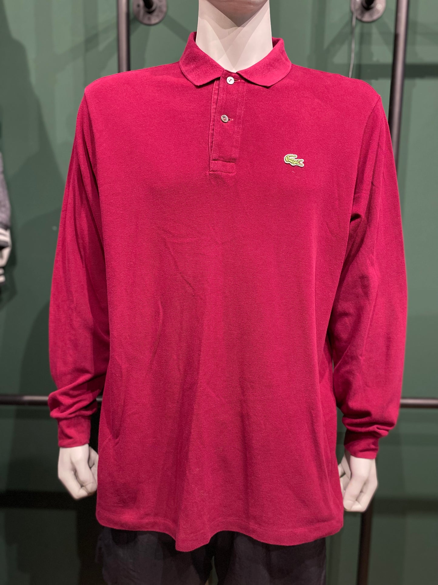 Vintage Lacoste Sweatshirt Rot
