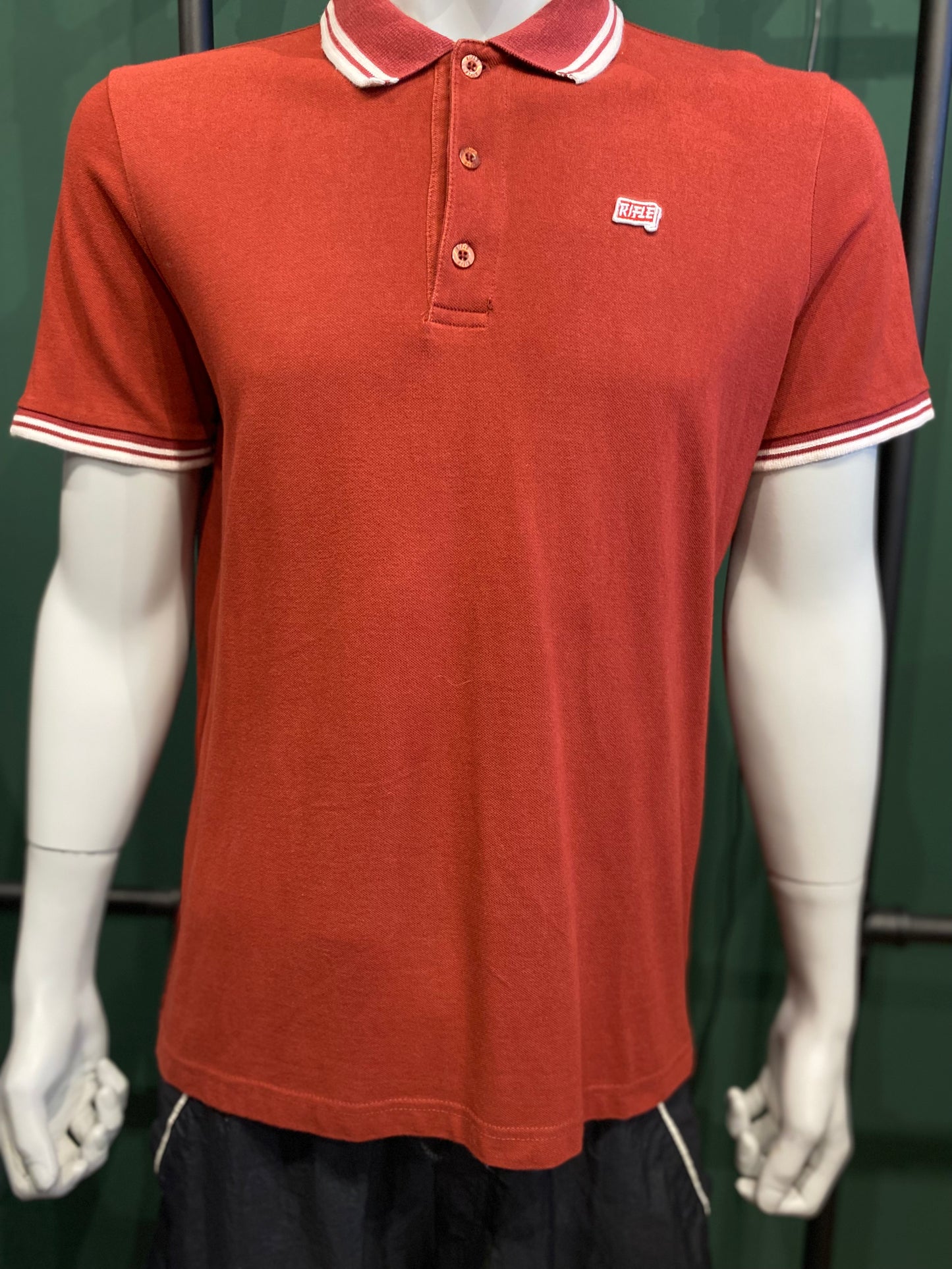 Vintage Rifle Poloshirt Rot