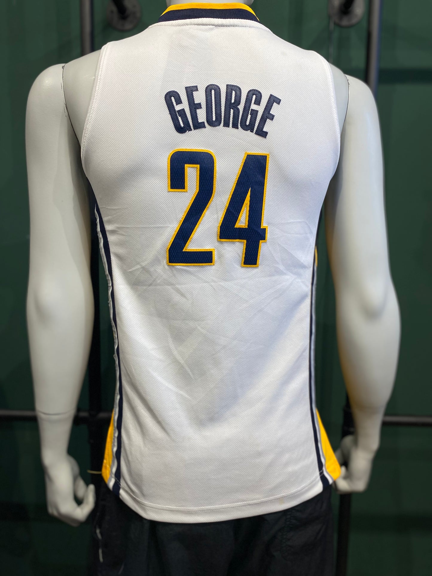 Vintage Adidas NBA Pacers M Weiß, Gelb M