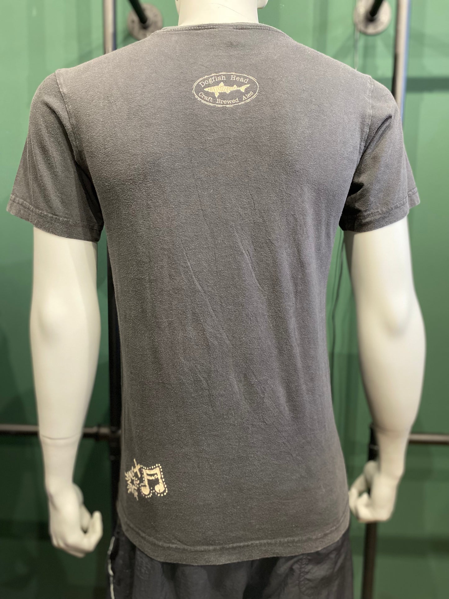 Vintage Canvas T-Shirt S Schwarz Johnny Cask Dogfish Head Brewery Limitierte Ausgabe