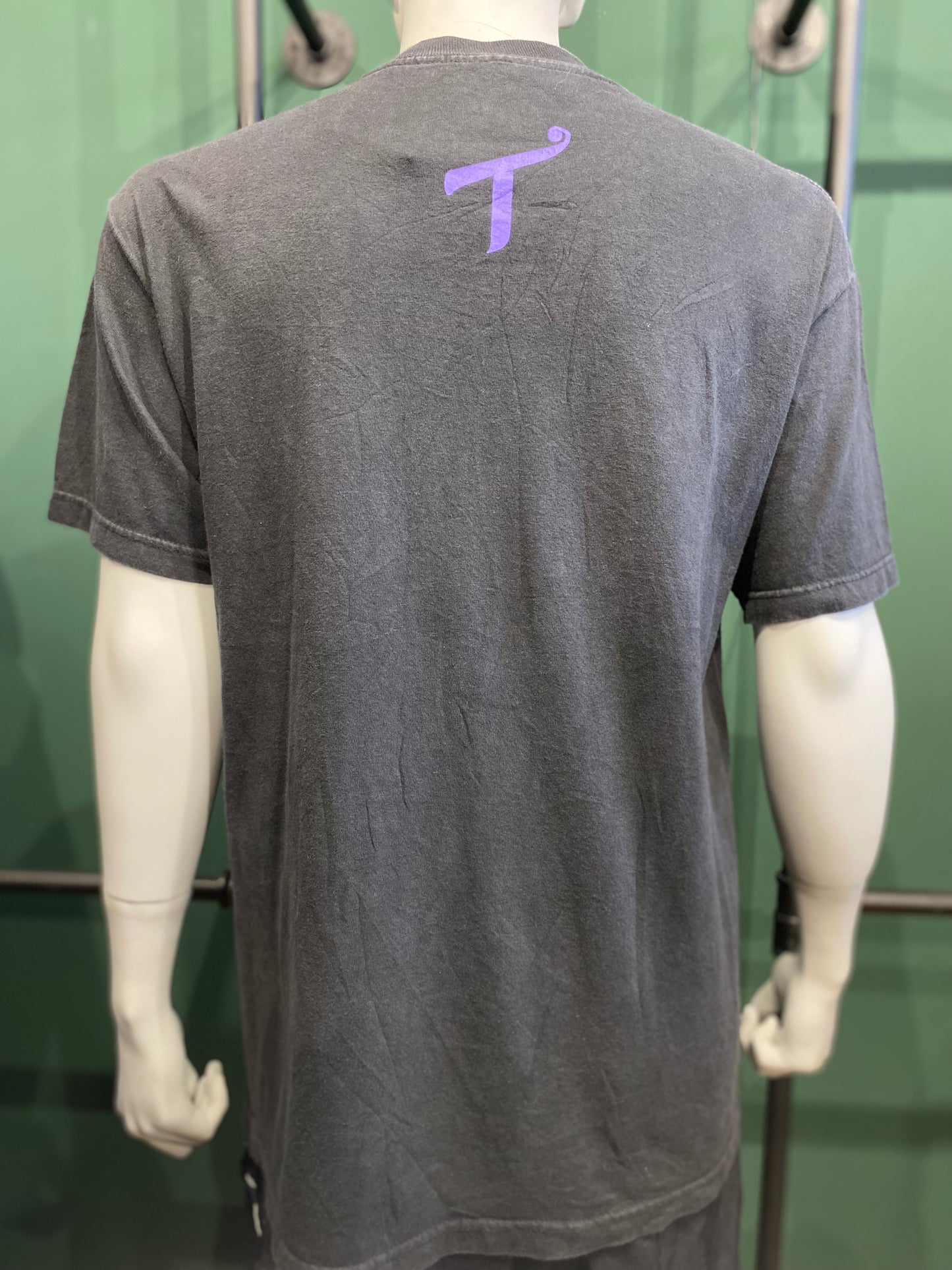 Vintage T.I.T.S T-Shirt L Schwarz