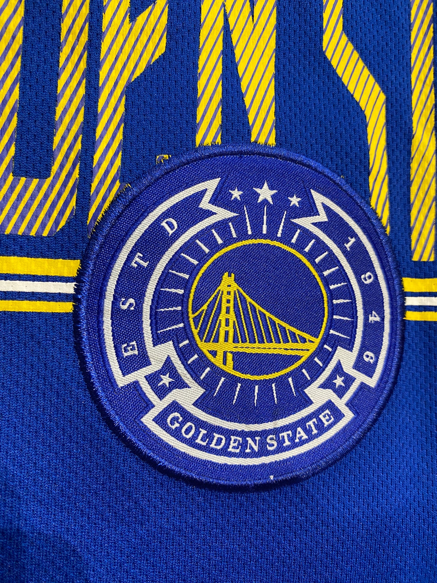 Vintage NBA Golden State Jersey M Blau und Gelb
