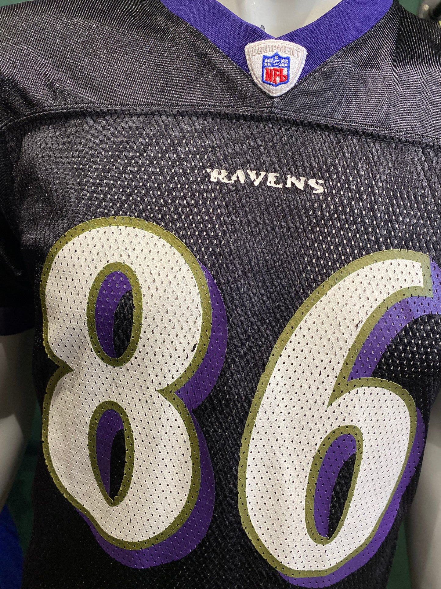 Vintage Reebok NFL Ravens Jersey L Schwarz
