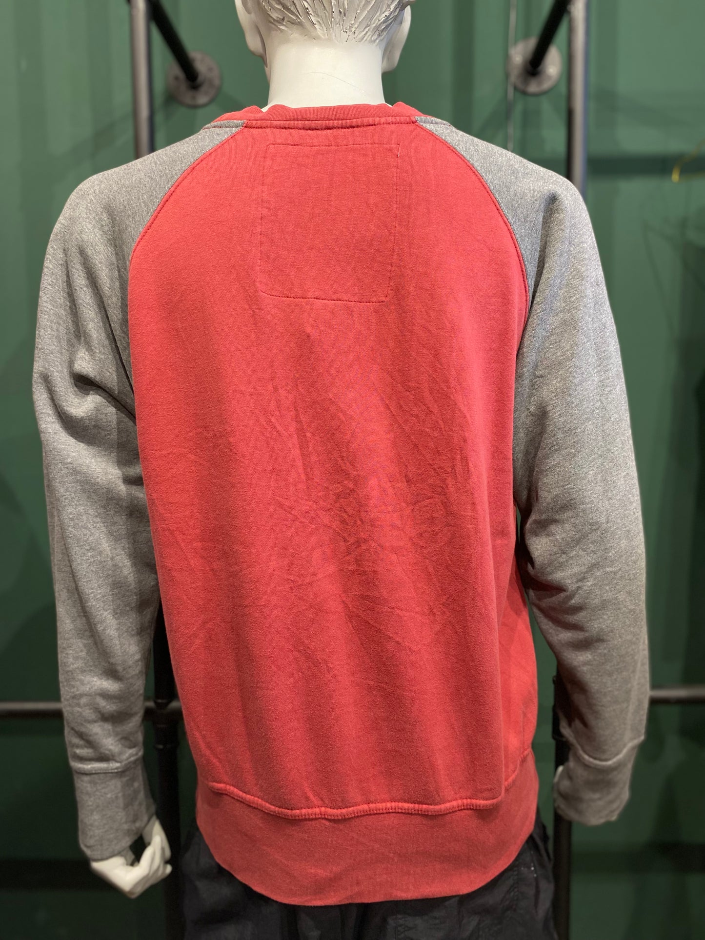 Vintage Old time Hockey Sweatshirt M Rot und Grau