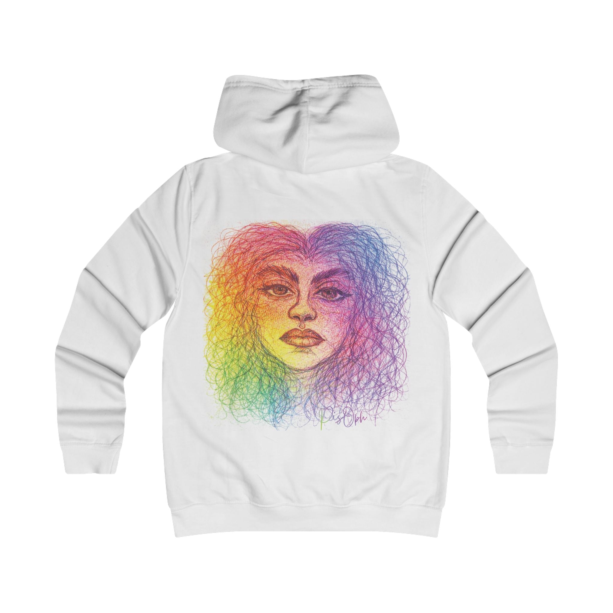 PisOph Girlie College Hoodie - Wearable Art - Chaos & Seele