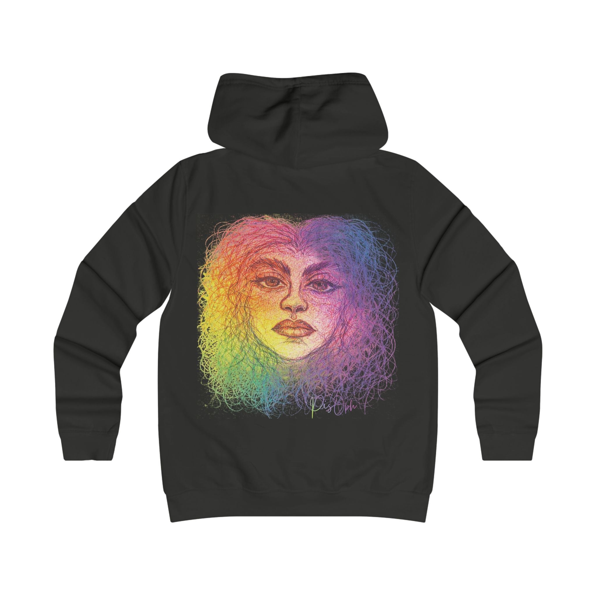 PisOph Girlie College Hoodie - Wearable Art - Chaos & Seele