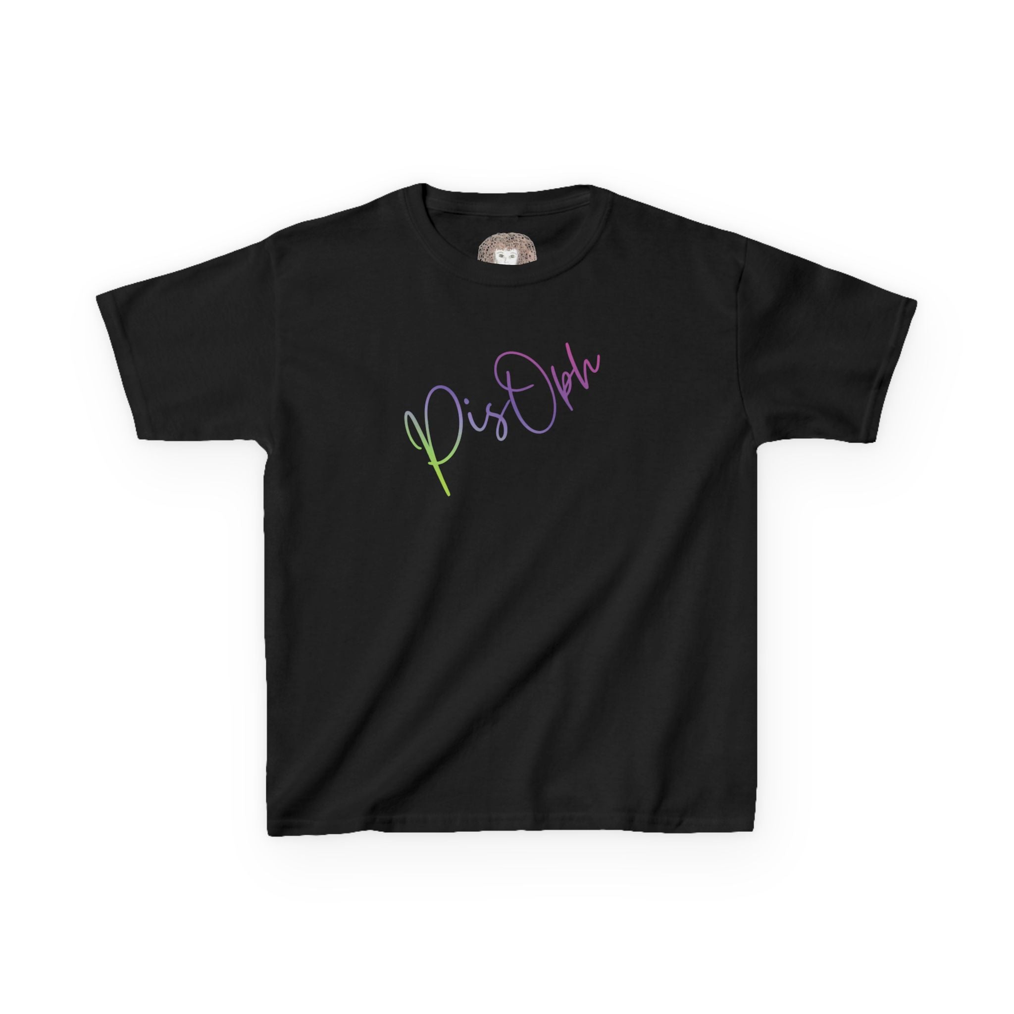 Kids Tee — Rainbow Afro Girl "Pistah" Graphic