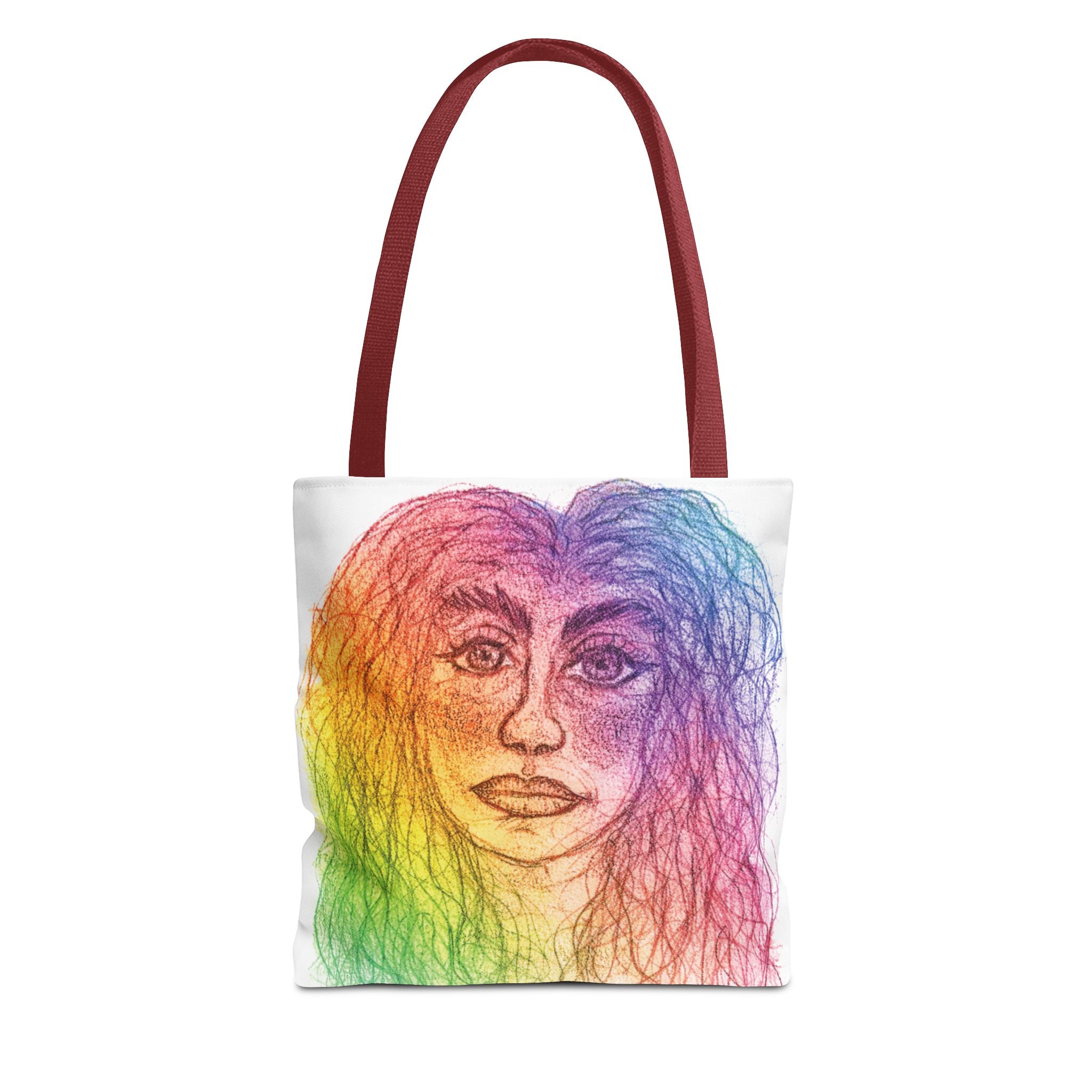 PisOph Tote Bag - handgezeichnete Kunst auf Stoff