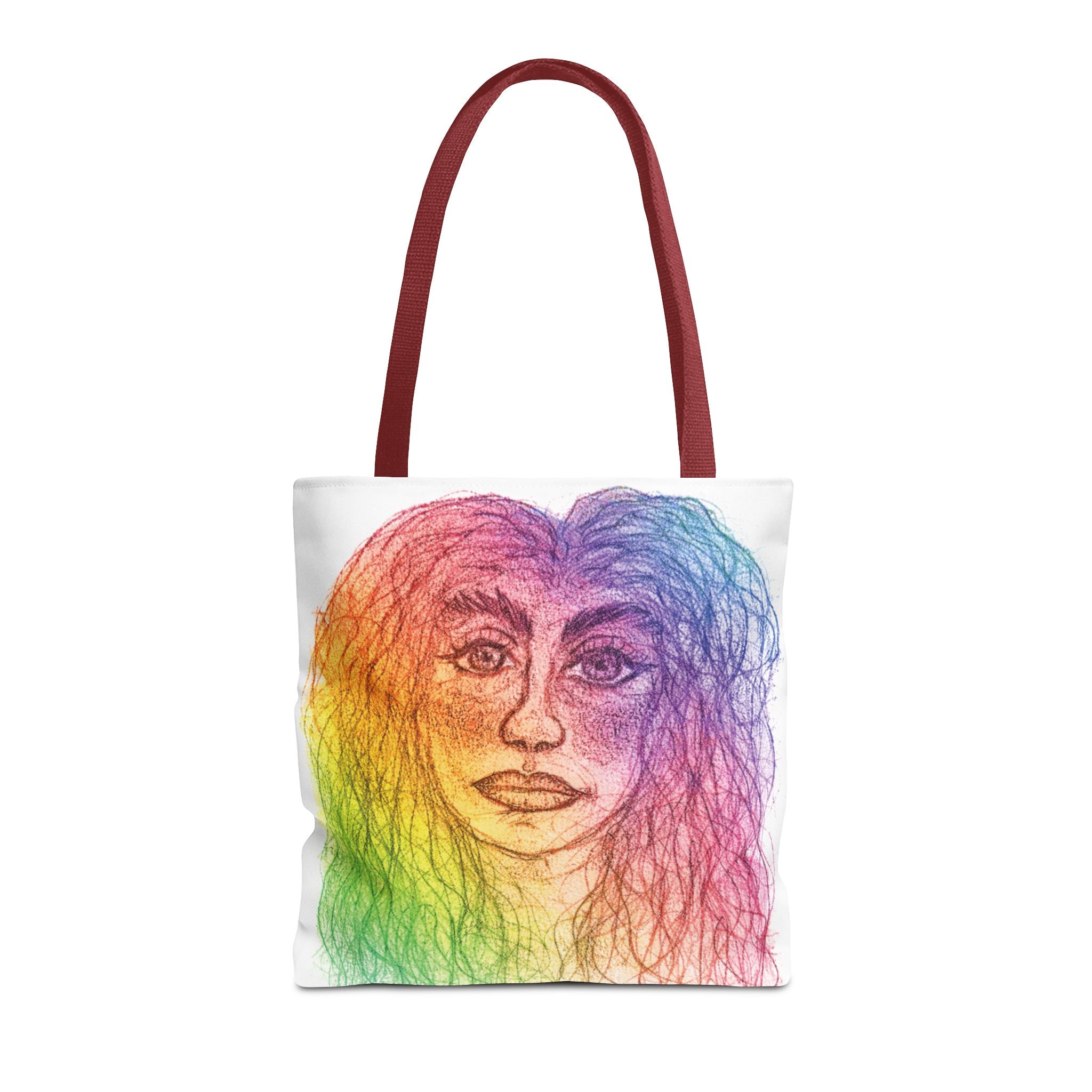 PisOph Tote Bag - handgezeichnete Kunst auf Stoff