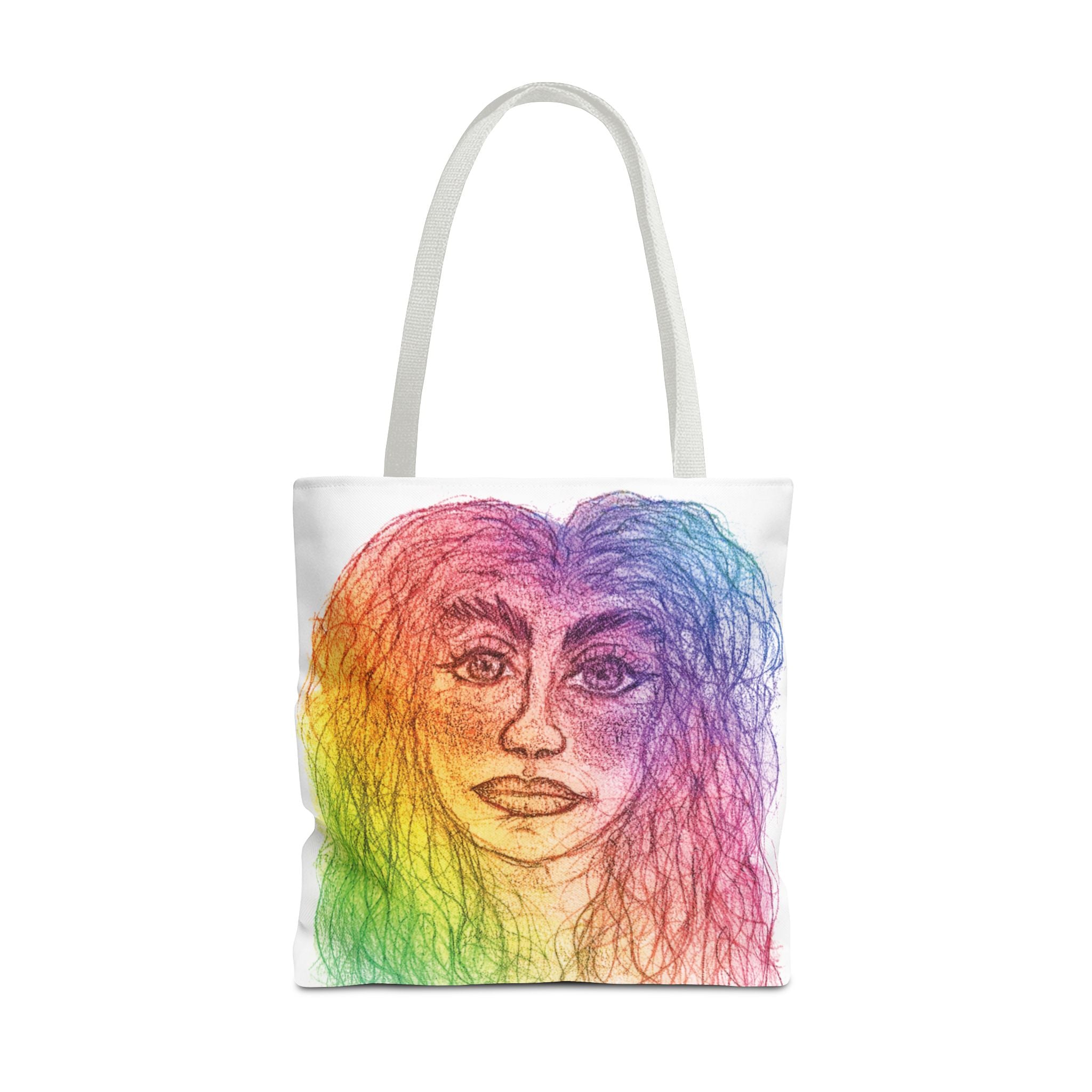 PisOph Tote Bag - handgezeichnete Kunst auf Stoff