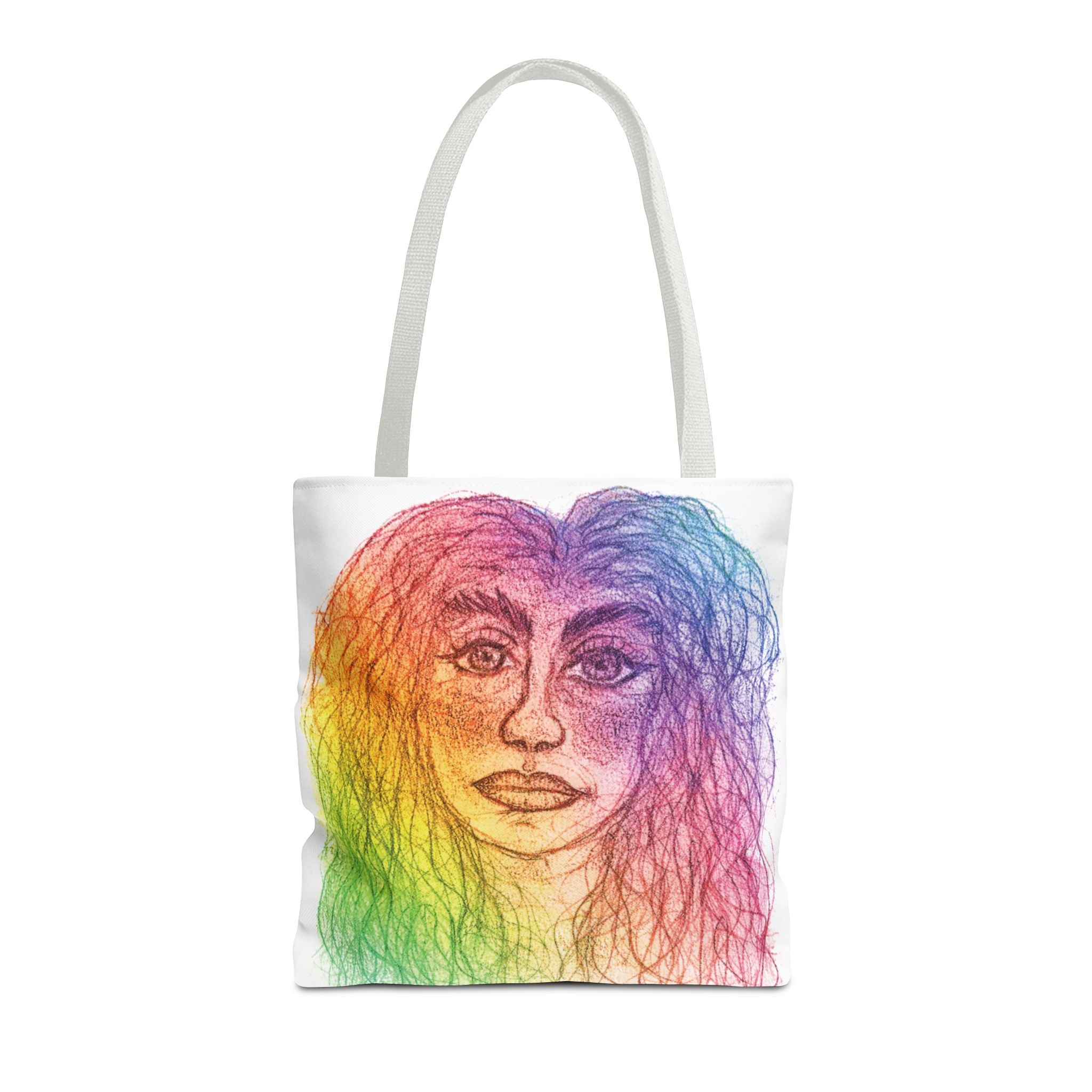PisOph Tote Bag - handgezeichnete Kunst auf Stoff