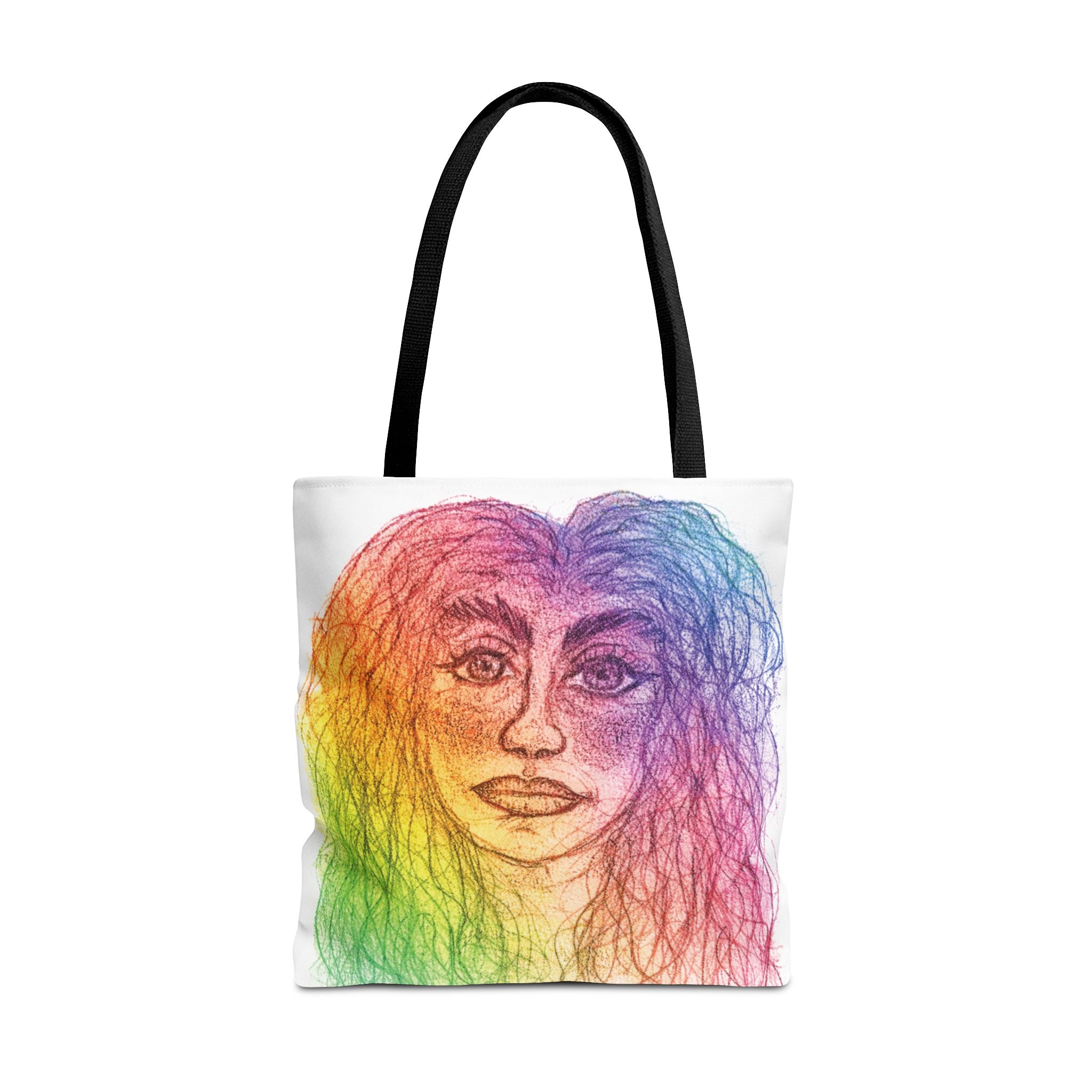PisOph Tote Bag - handgezeichnete Kunst auf Stoff