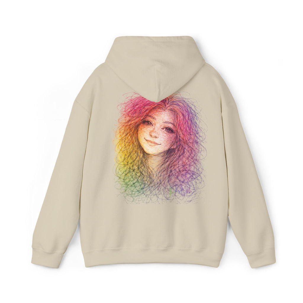 PisOph Unisex Heavy Blend - Handgezeichnetes Portrait als tragbare Kunst