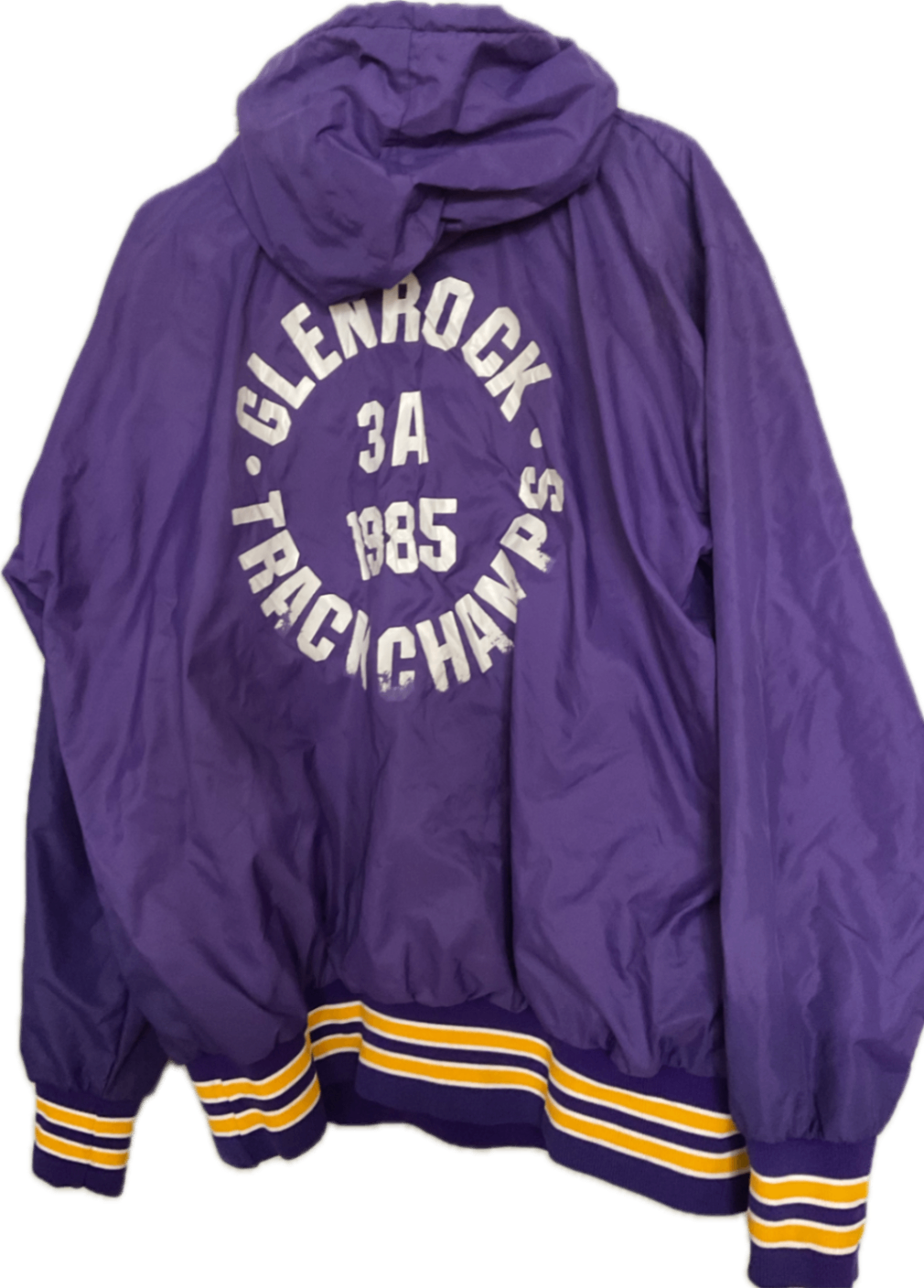 1985 US Track Champions Jacket - Historisches Team -Original in echter 80s Nylonqualität Authentisch und rar  - KEIN Fast Fashion- 