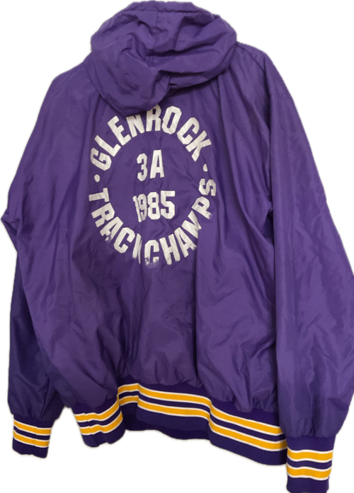 1985 US Track Champions Jacket - Historisches Team -Original in echter 80s Nylonqualität Authentisch und rar  - KEIN Fast Fashion- 