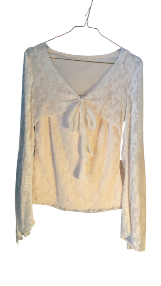 Bluse S/M Cremeweiß