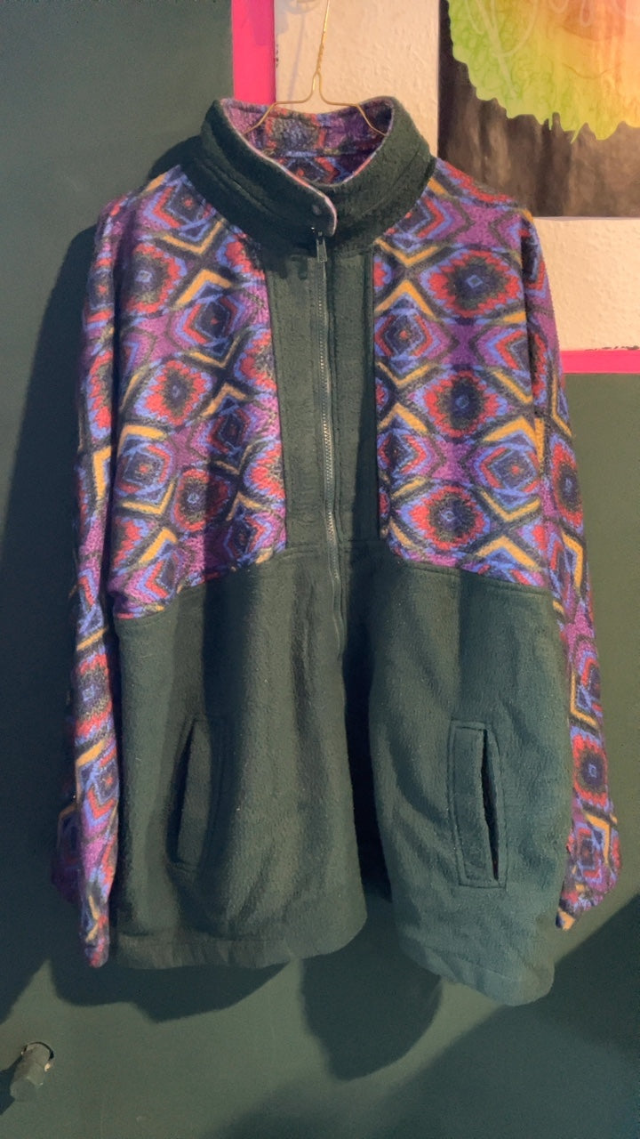 Crazy Fleecejacke - Original 90s Aztec/Ski Style - Statement Piece