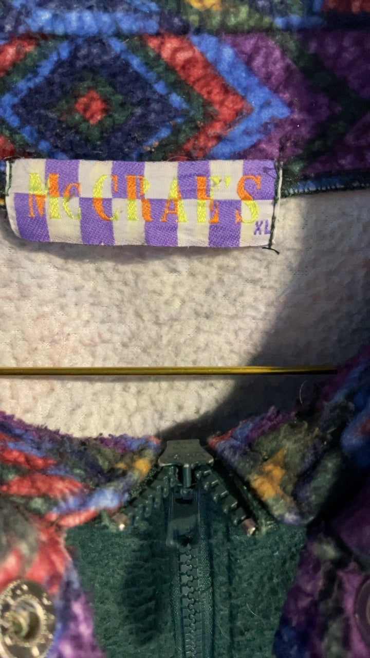 Crazy Fleecejacke - Original 90s Aztec/Ski Style - Statement Piece