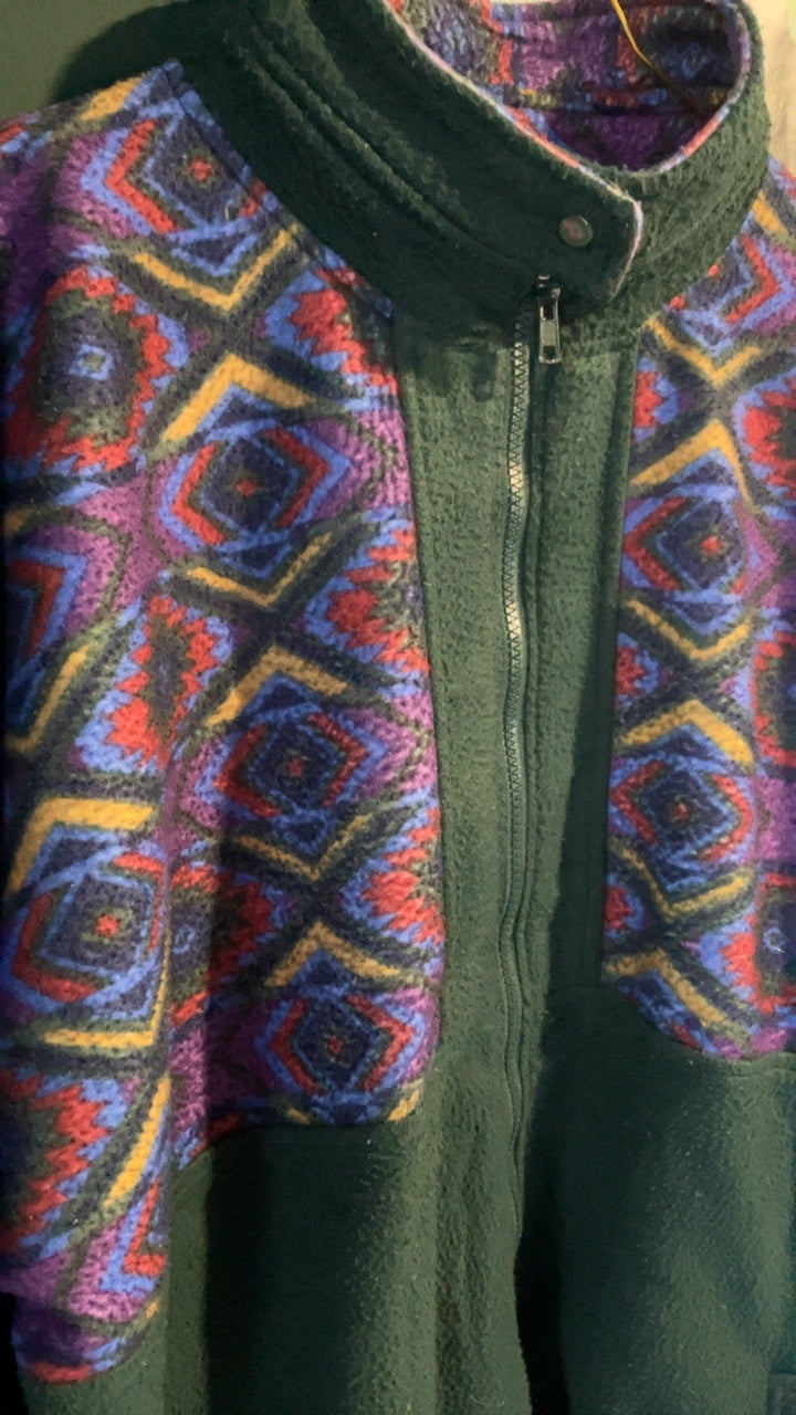 Crazy Fleecejacke - Original 90s Aztec/Ski Style - Statement Piece