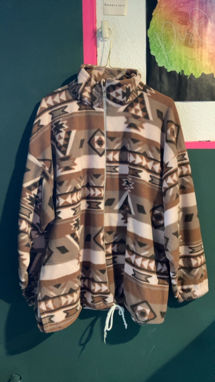 Vintage Fleece Jacke - 90s - Ski&Outdoor Style - Statement Piece - Made in Italy 