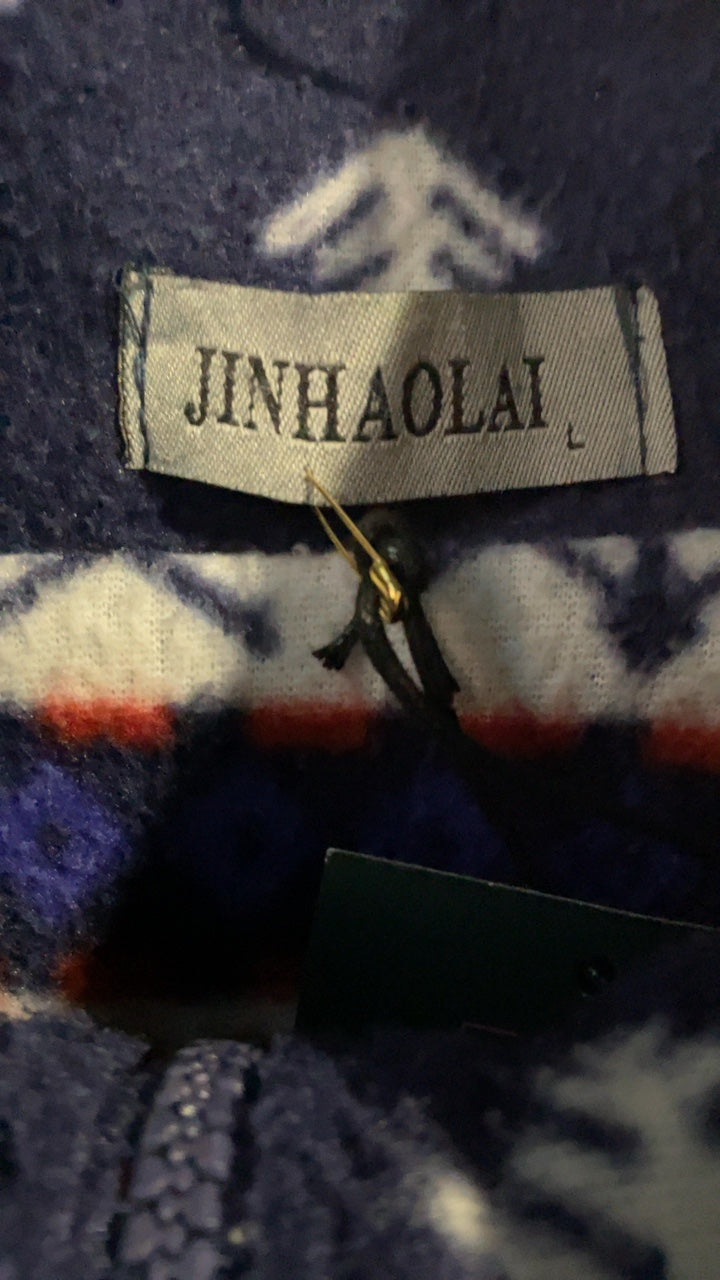 Crazy Fleece Zipjacke - 90s Ski/Party Look - warm, auffällig, bequem