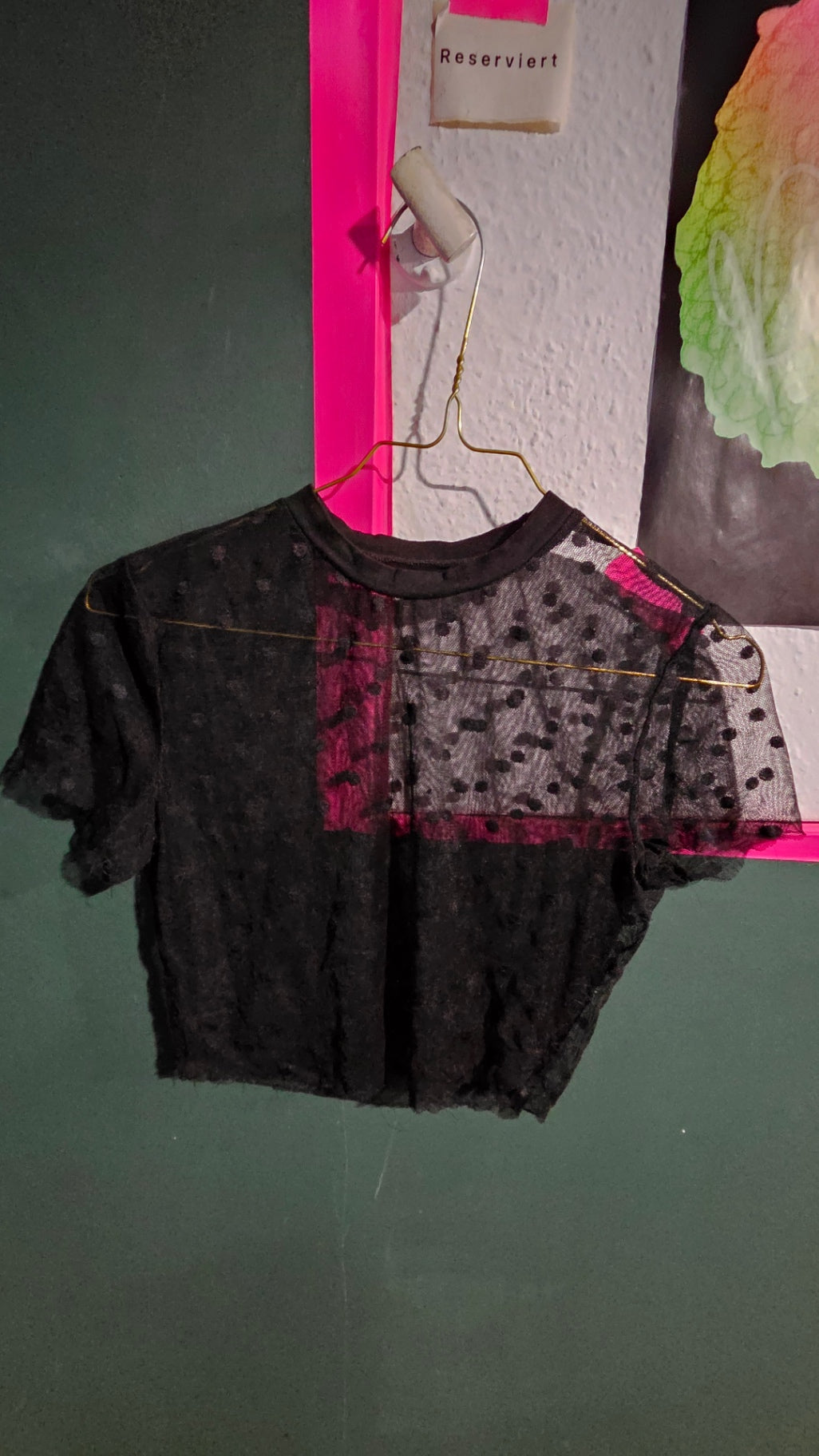 Y2K Bluse XS Schwarz 