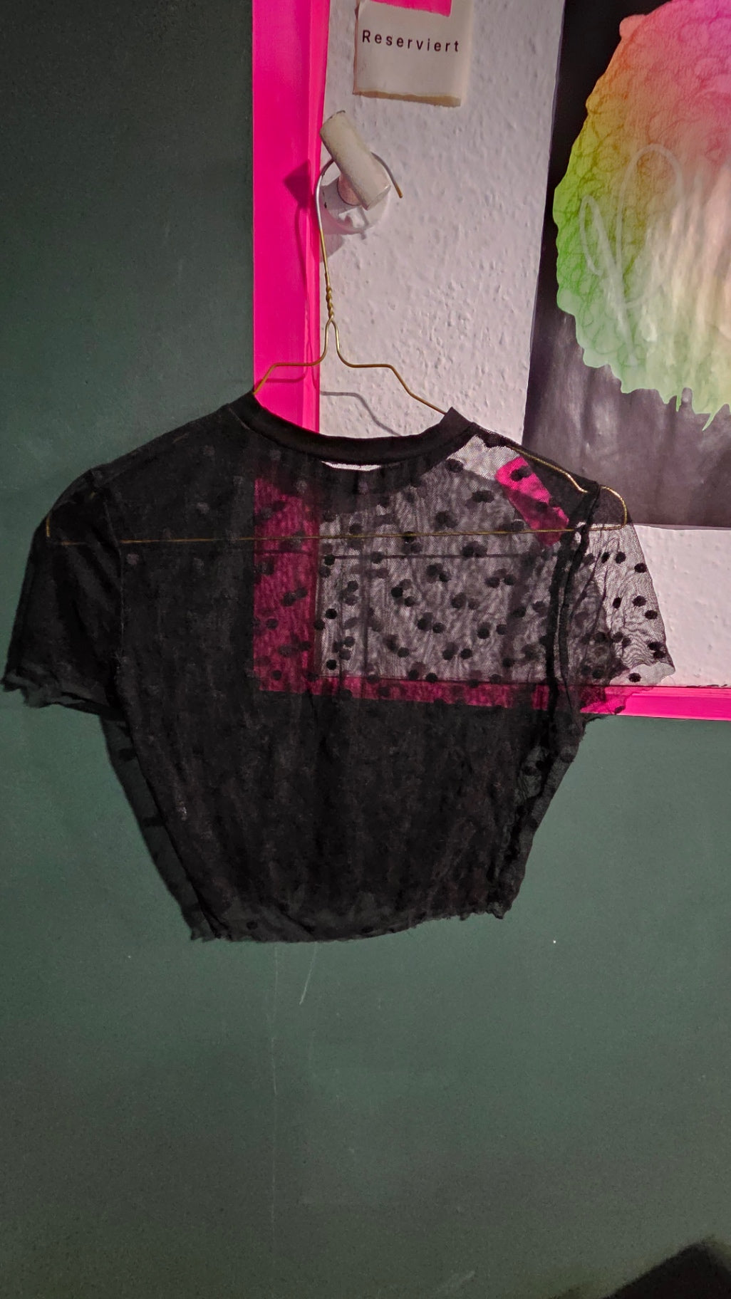 Y2K Bluse XS Schwarz 