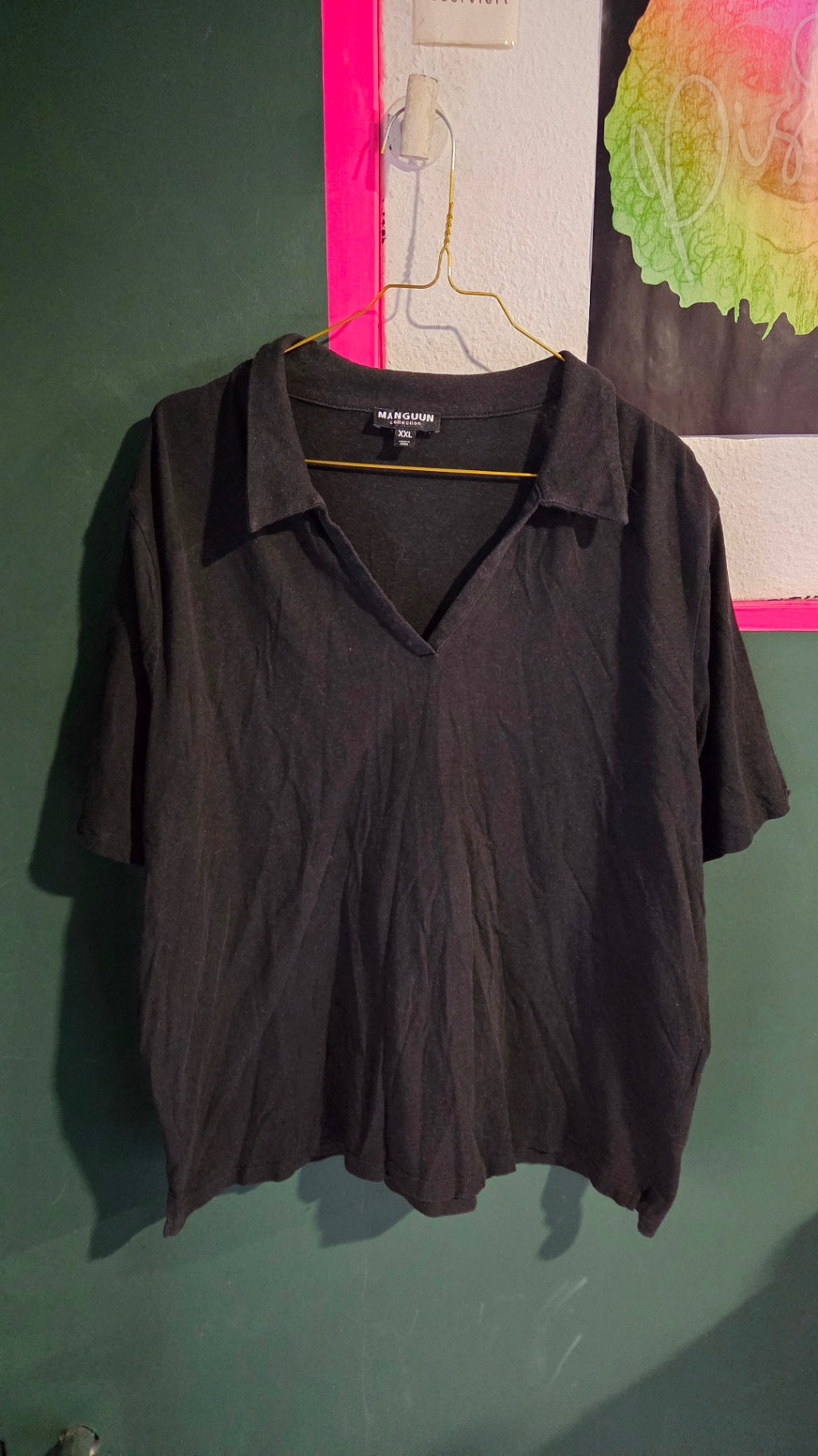 Y2K Mangguun T-Shirt XXL Schwarz