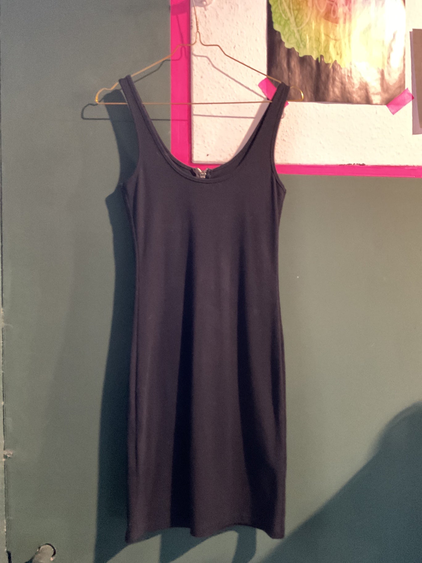 Y2K Strechkleid mit Ring-Zipper