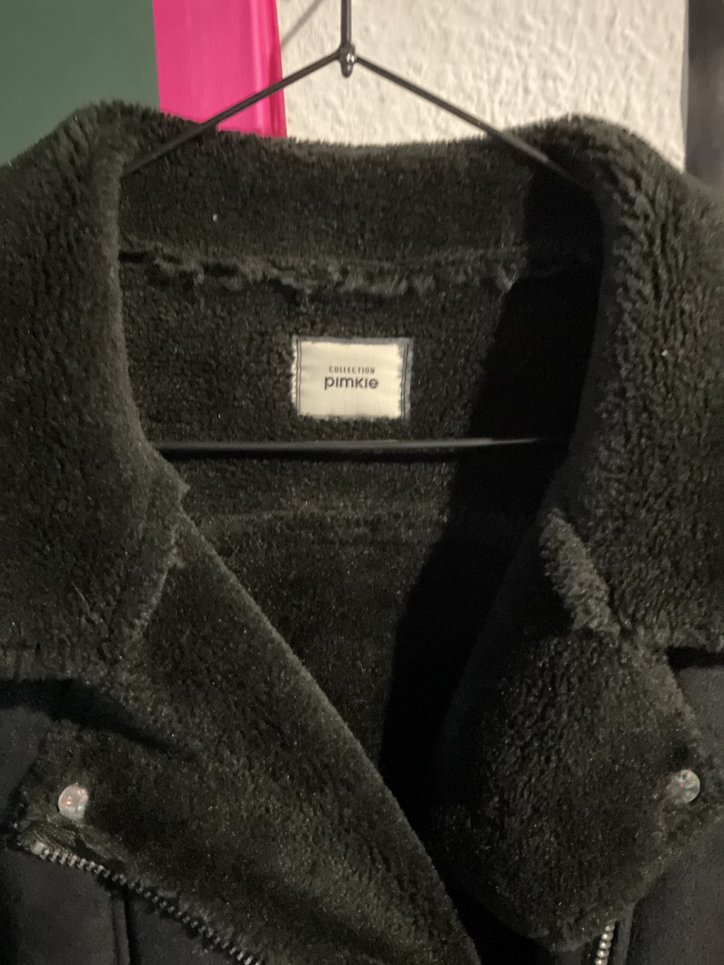 Y2K Aviator Jacke mit Teddyfutter 