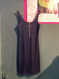 Y2K Strechkleid mit Ring-Zipper