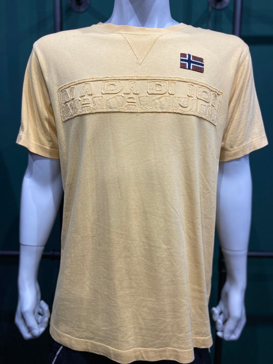 Vintage Napapijri T-Shirt M gelb