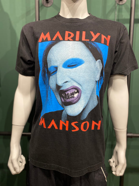 Vintage Marilyn Manson Bandshirt L Schwarz
