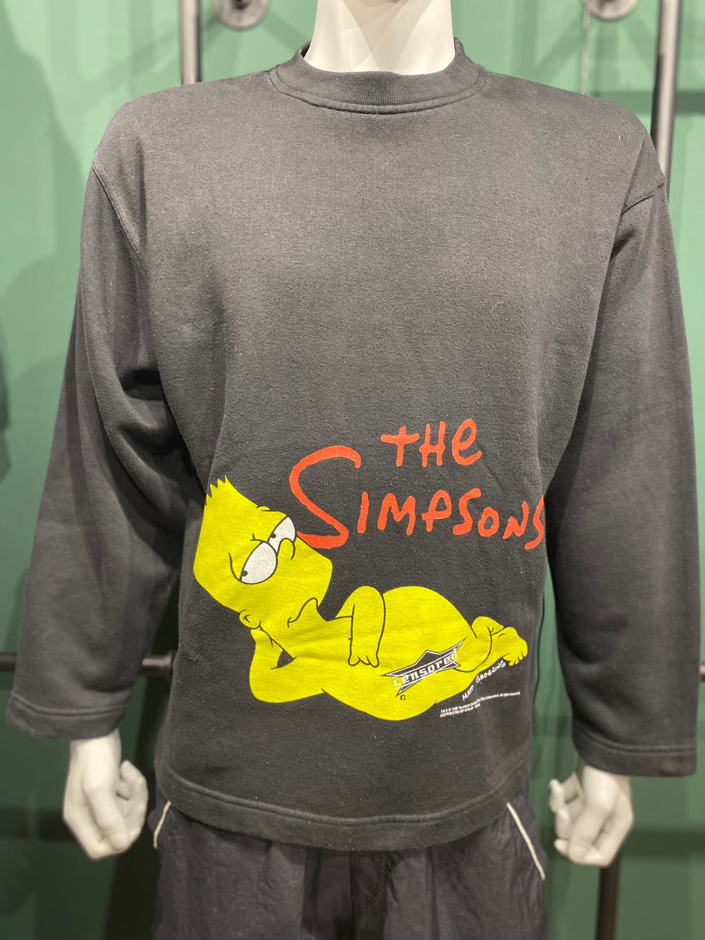 Vintage Kailua Pullover S Schwarz