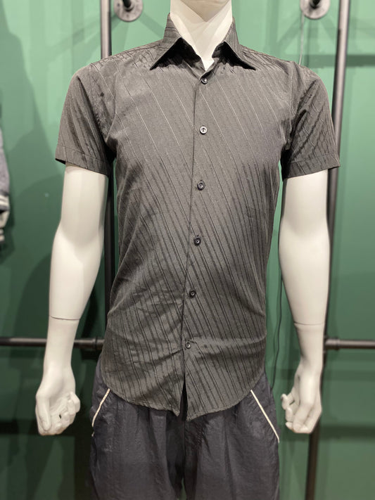 Vintage Cargo Kurzarmhemd 37/38 Grau