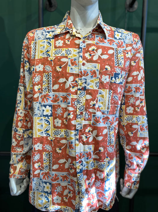Vintage Marks & Spencer Hemd L Bunt