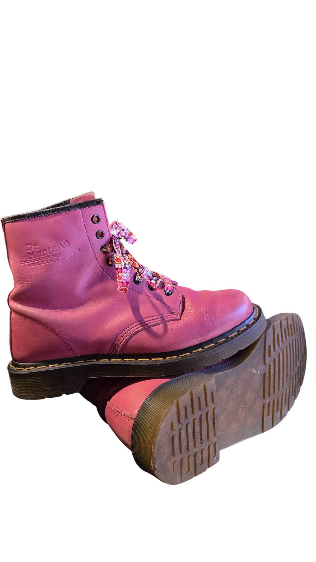 Vintage Highlight Dr. Martens Stiefel 40 Pink