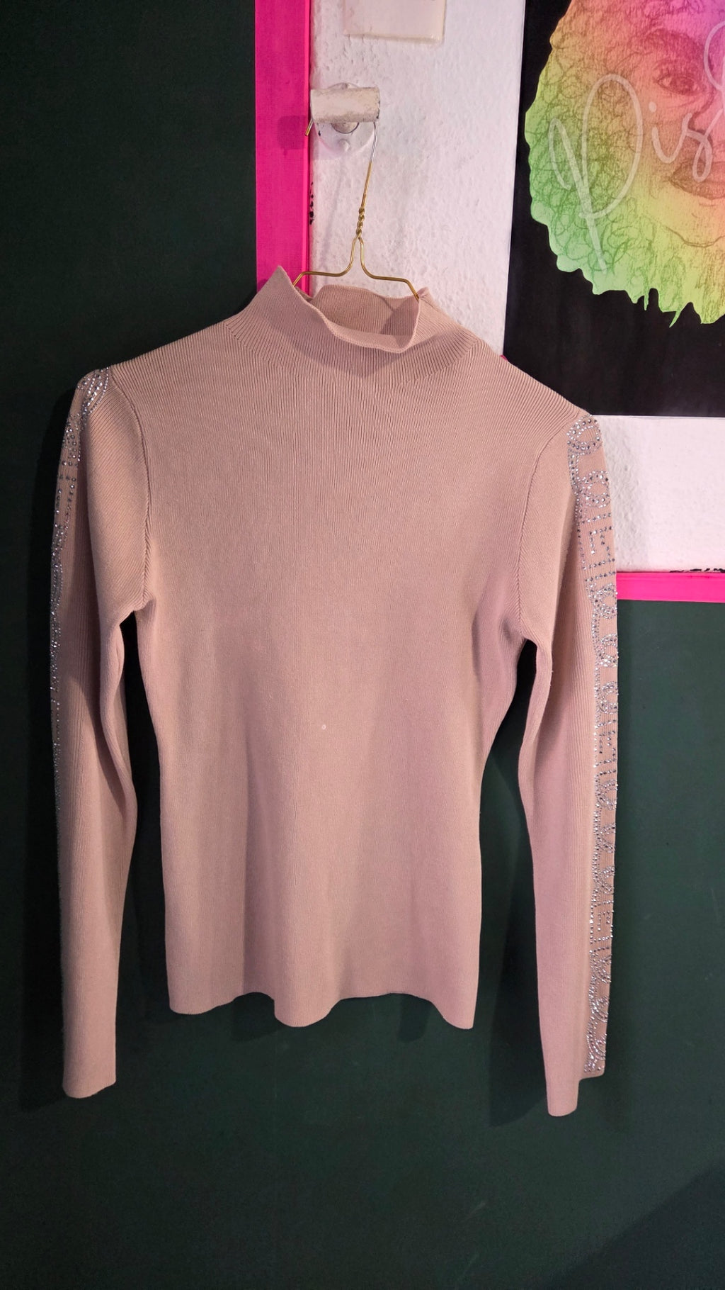 M.B.21 TU COLLECTION Pullover Beige Y2K