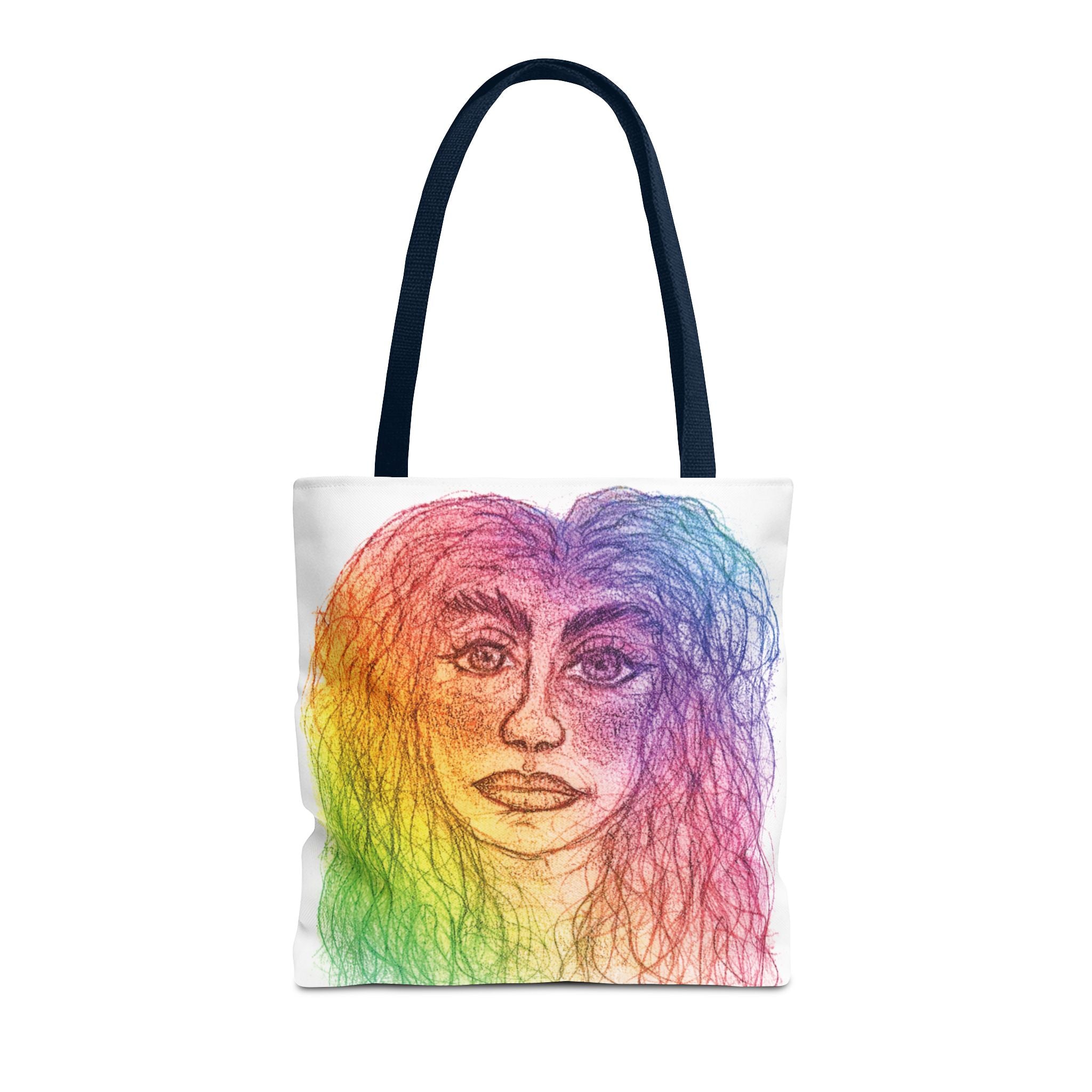 PisOph Tote Bag - handgezeichnete Kunst auf Stoff