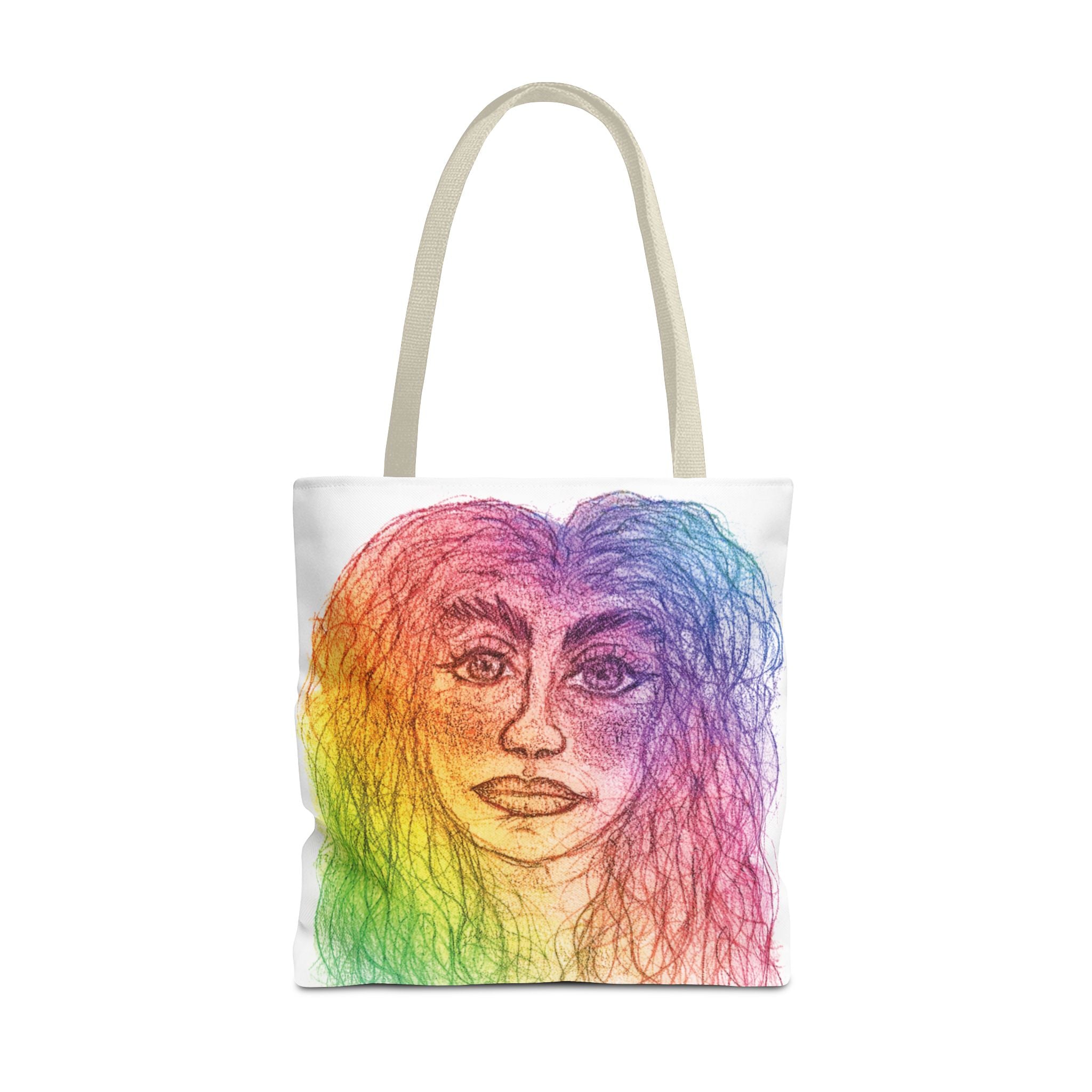 PisOph Tote Bag - handgezeichnete Kunst auf Stoff