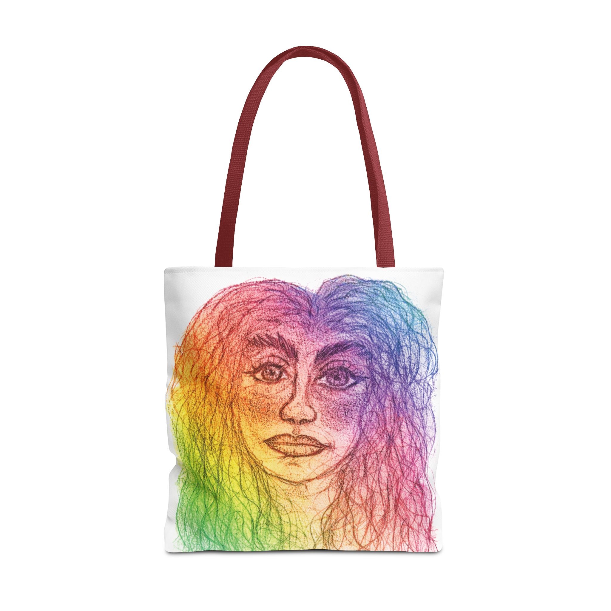PisOph Tote Bag - handgezeichnete Kunst auf Stoff