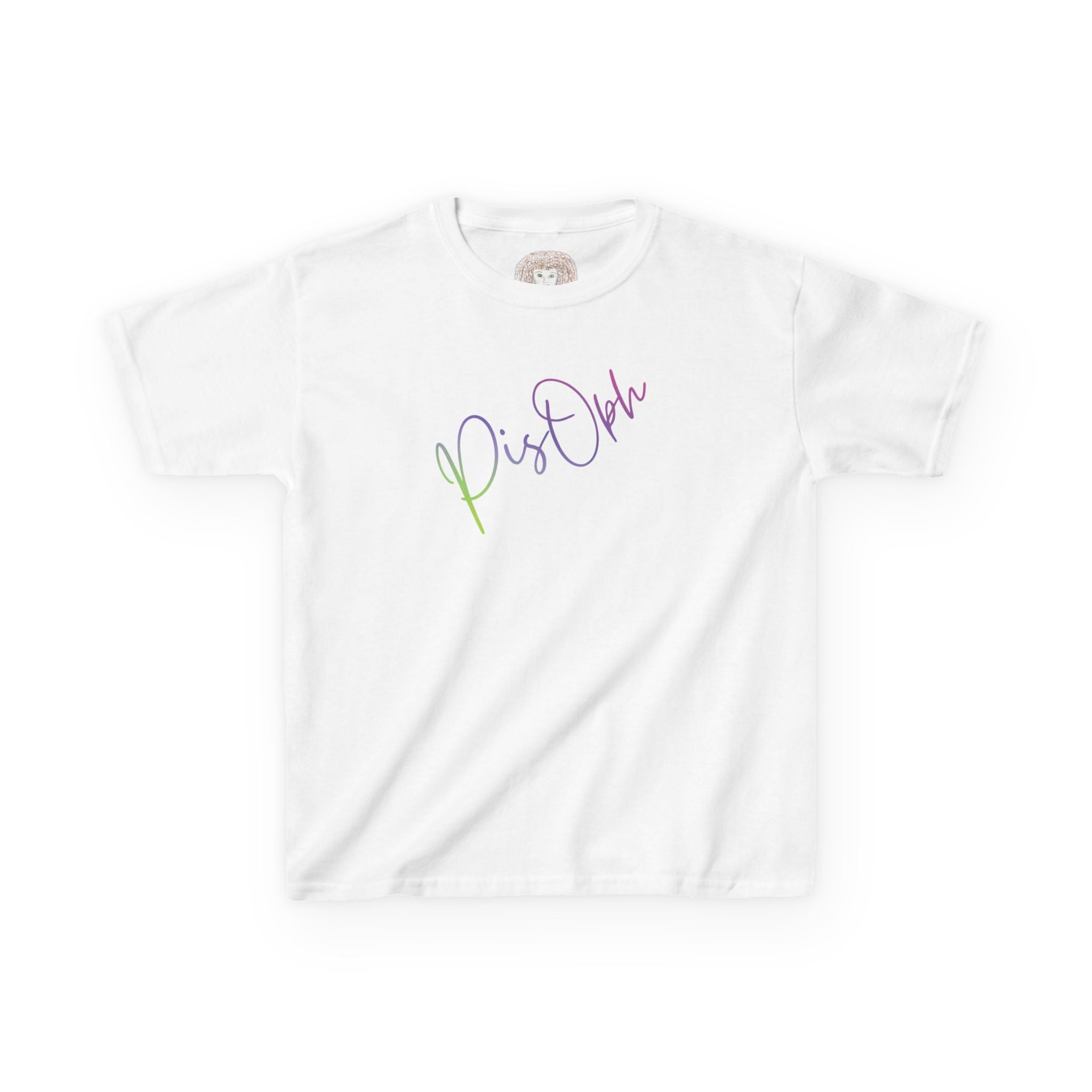 Kids Tee — Rainbow Afro Girl "Pistah" Graphic