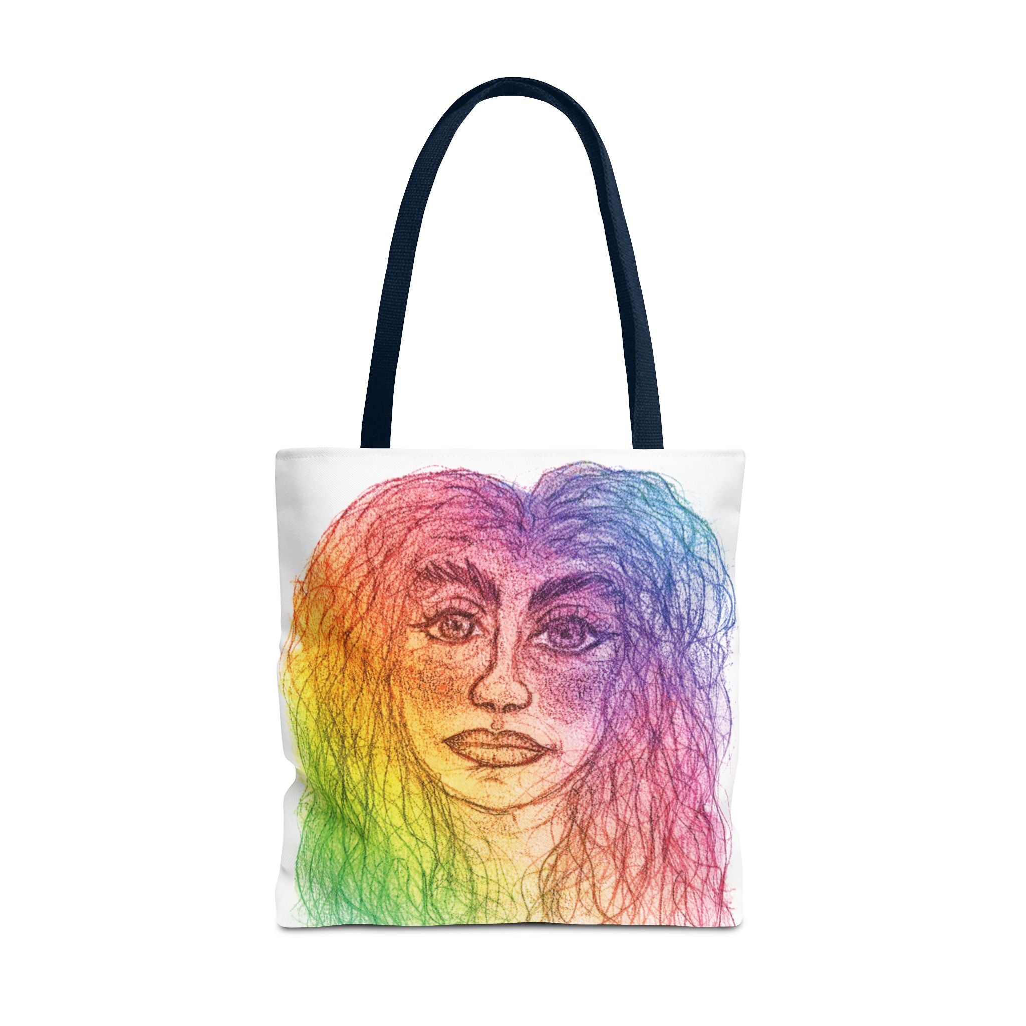 PisOph Tote Bag - handgezeichnete Kunst auf Stoff